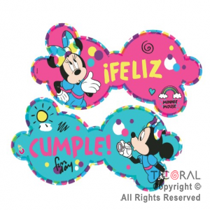 MINNIE BANDERIN FELIZ CUMPLE ART